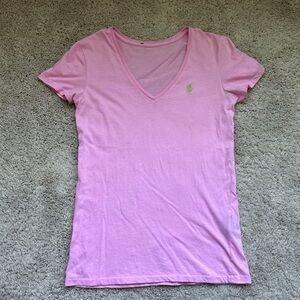 Polo Ralph Lauren Light Pink V-Neck Tee